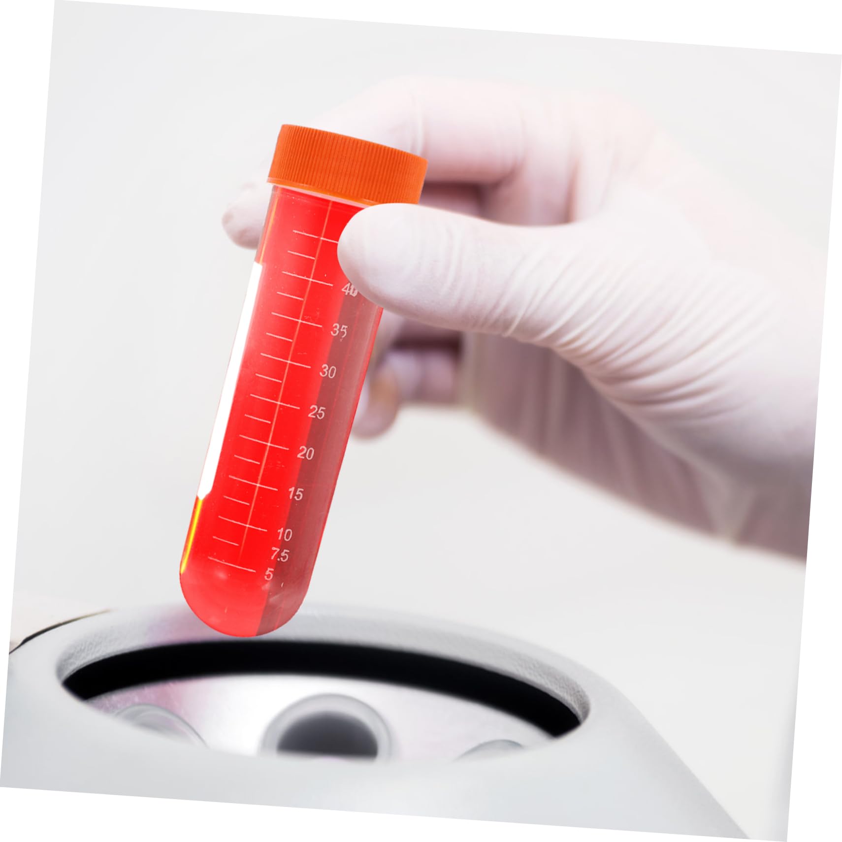 Amosfun 100piezas Tubos De Centrífuga Rosca Para Experimentos Científicos Tipo Probeta Con Tapon Material De Laboratorio