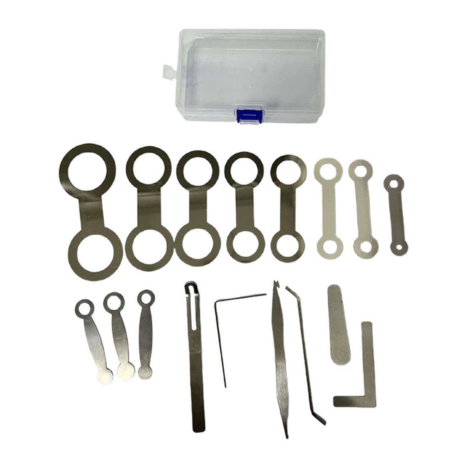Juego de herramientas para reparación de instrumentos viento Para madera Accesorios esenciales para saxofón para una fácil reparación y mantenimiento Fundas para llaves Kit herramientas