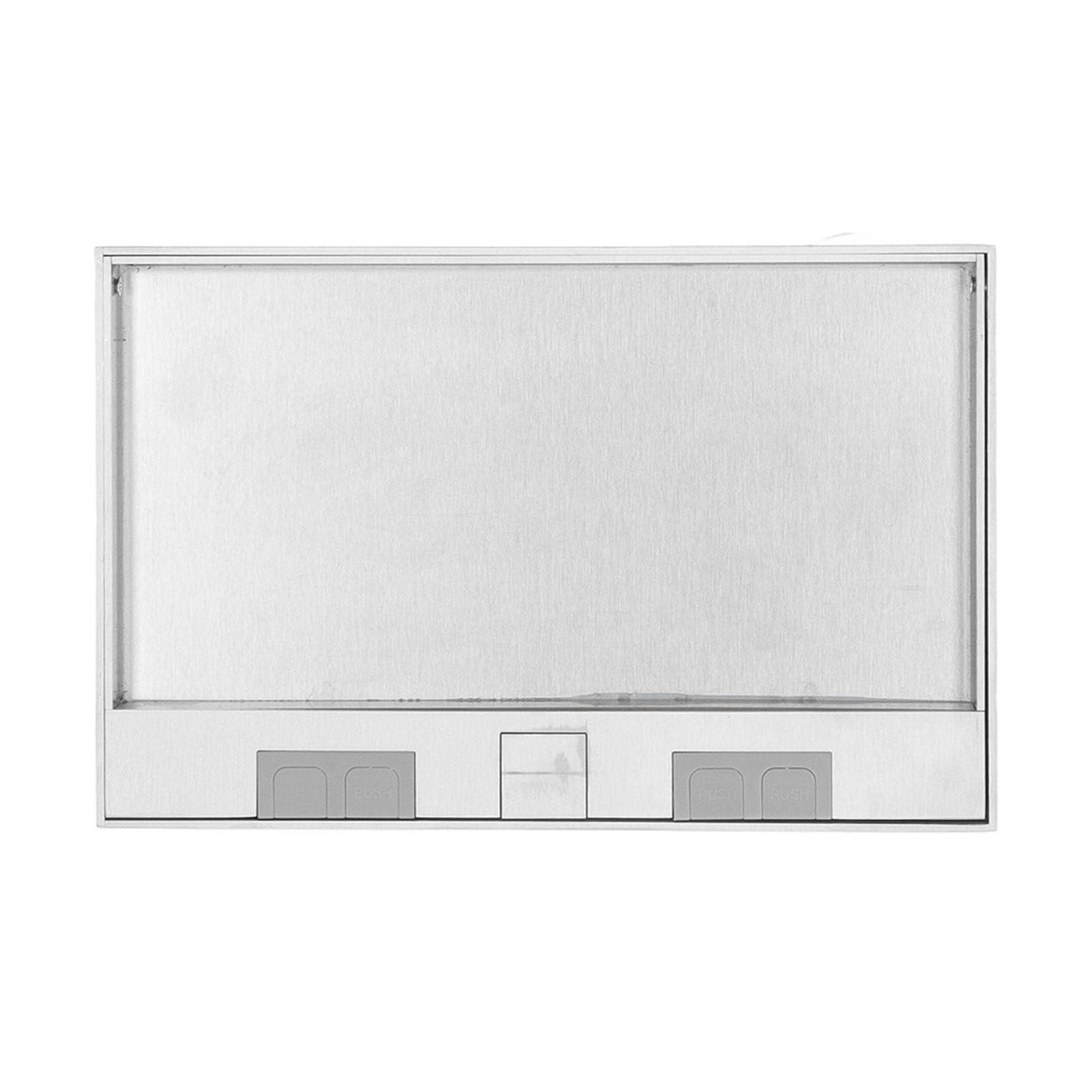 Kit Presa Piatta Nascosta Incasso, Scatola di Derivazione Incasso a Pavimento in Acciaio Inossidabile Impermeabile 16A 4KW con 2 Porte USB Standard UE 2 AC250V, Kit Presa