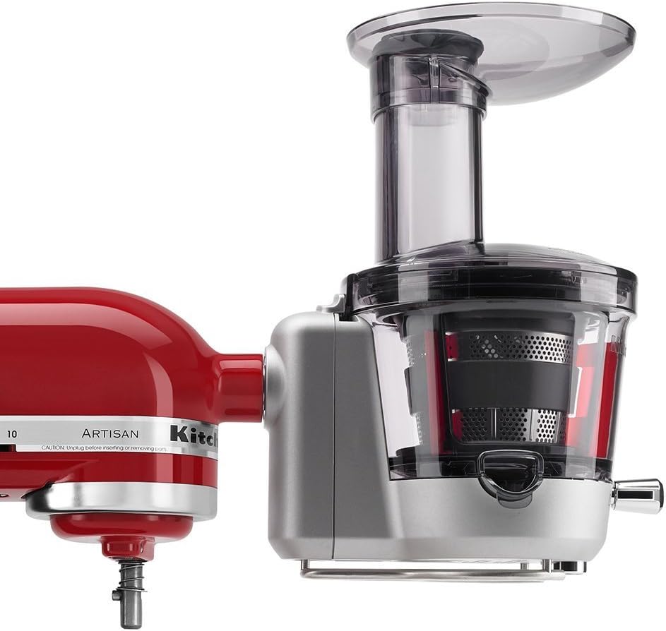 KitchenAid KSM1JA Masticating Juicer and Sauce Attachment, Silver