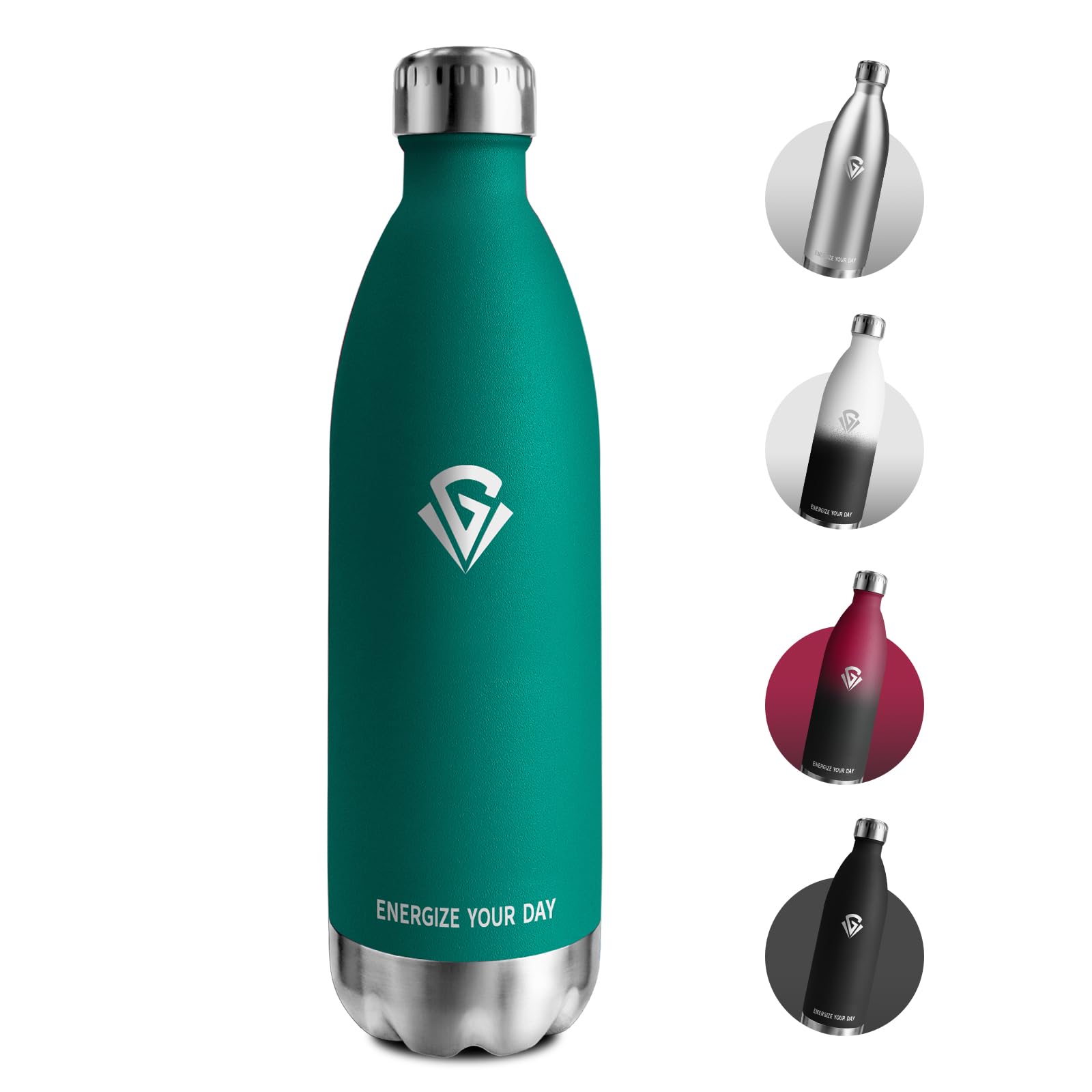 Botella Agua Termica 750ml, Botella Agua Acero Inoxidable sin BPA, Botella Termica con Doble Pared, Termo para Escuela, Oficina, Deporte — view 8