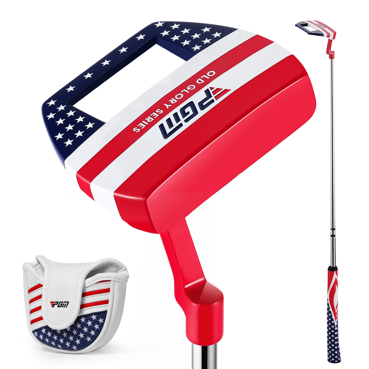 PGM 34 Zoll Golf Mallet Putter für Rechtshänder Männer und Frauen | Übergroßer Putter, niedriger Schwerpunkt, Edelstahlschaft, ausgewogene Gewichtsverteilung, ergonomischer Gummigriff