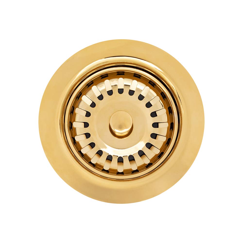 Égouttoir de cuisine en laiton poli 8,9 cm D-132PB Premier Copper Products