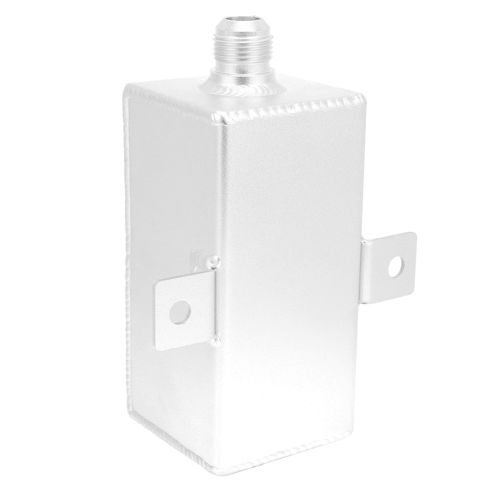 Oil Catch Can 1L Universal | Aluminum Coolant Overflow Tank with Baffle & Drain Tap | Oil Separator for PCV/CCV | Breather Component Included