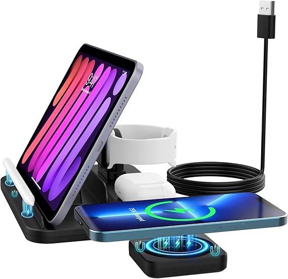 MoKo Wireless Charger,5 in 1 Wireless Charger 15W Fast