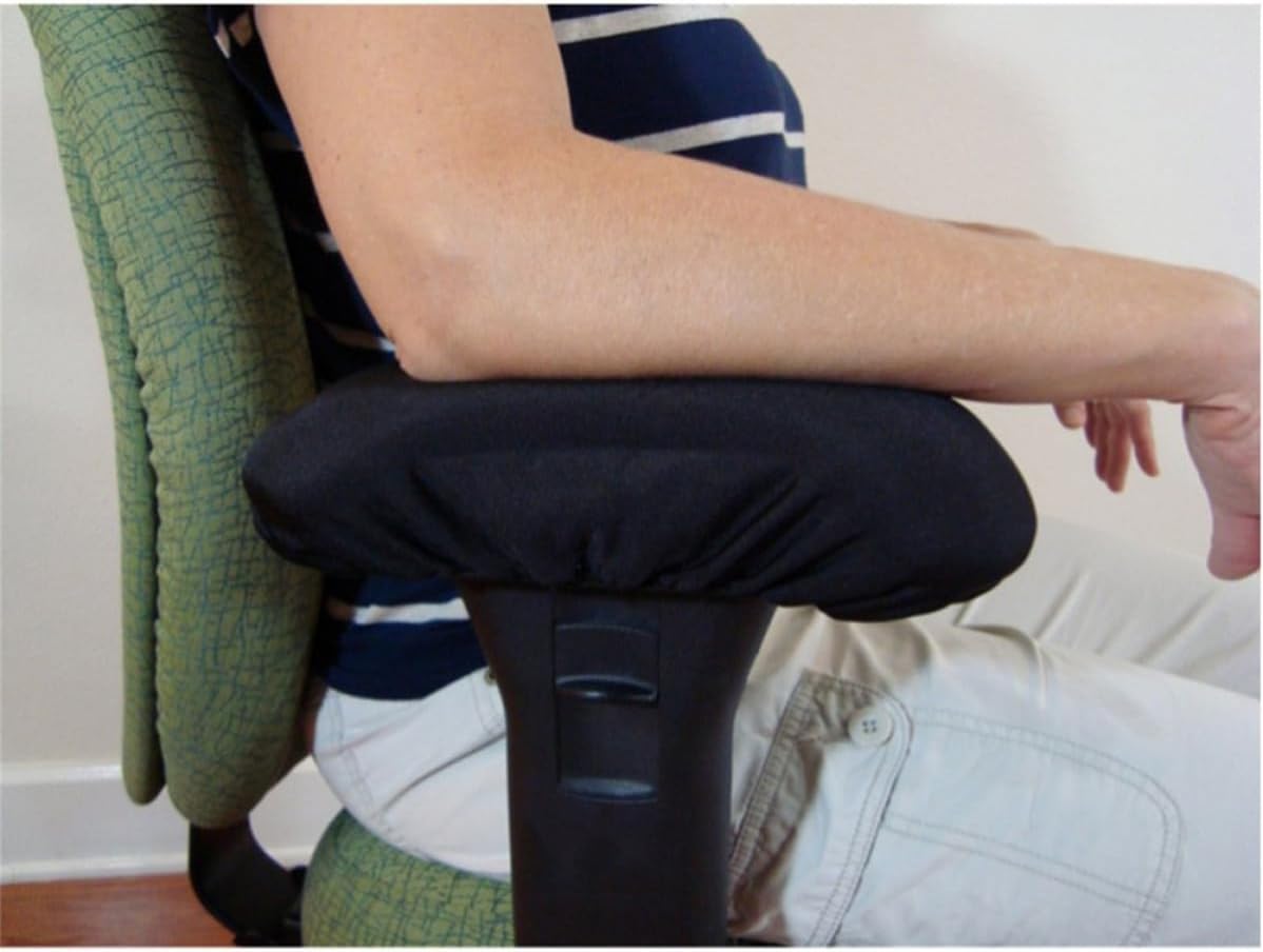 Memory Foam Chair Armrest Pads 2pcs for Elbows and Forearms