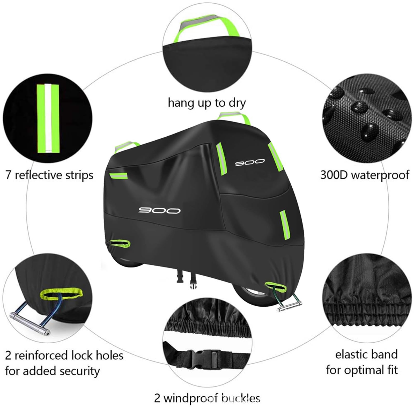 Per Kawasaki Z900 2018 2019 2020 2022 Telo Coprimoto Anti-UV Antipolvere Anti-neve Antipioggia Impermeabile Per Esterni