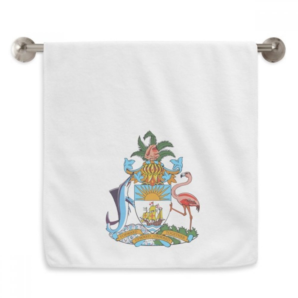 Serviette Nassau Bahamas pour le sport et voyage cordon blanc
