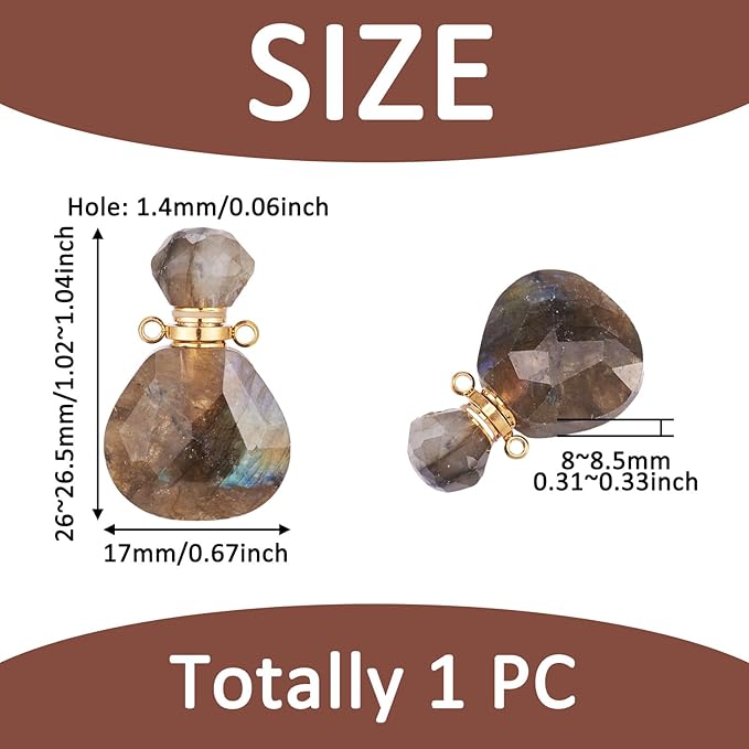 Difusor de Aromas Eléctrico de Piedra Labradorita Natural miniatura 5