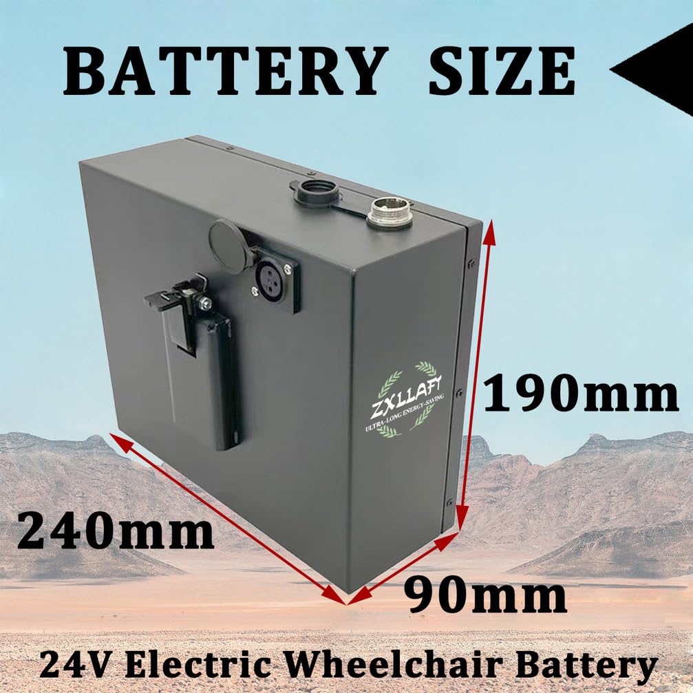 Batería Recargable 24 V 20 Ah 6,6 Ah 12 Ah 15 Ah y 30 Ah Batería de Litio 24 V Baterías sillas de Ruedas eléctricas con Cargador y Hebilla para Motores 100 W a 850 W,24v6.6ah