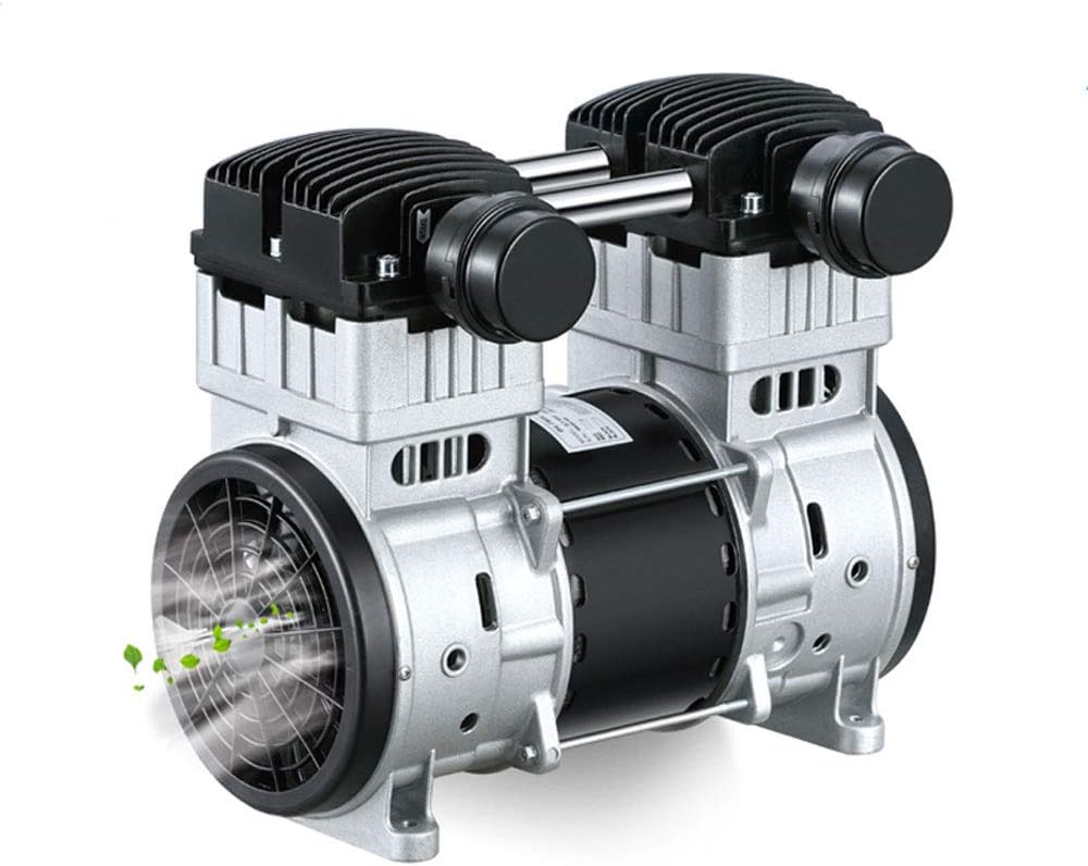 MXBAOHENG Oilless Vacuum Pump Lab Oil Free Piston Vacuum Pump 580W -100Kpa (110V, 135L/min)