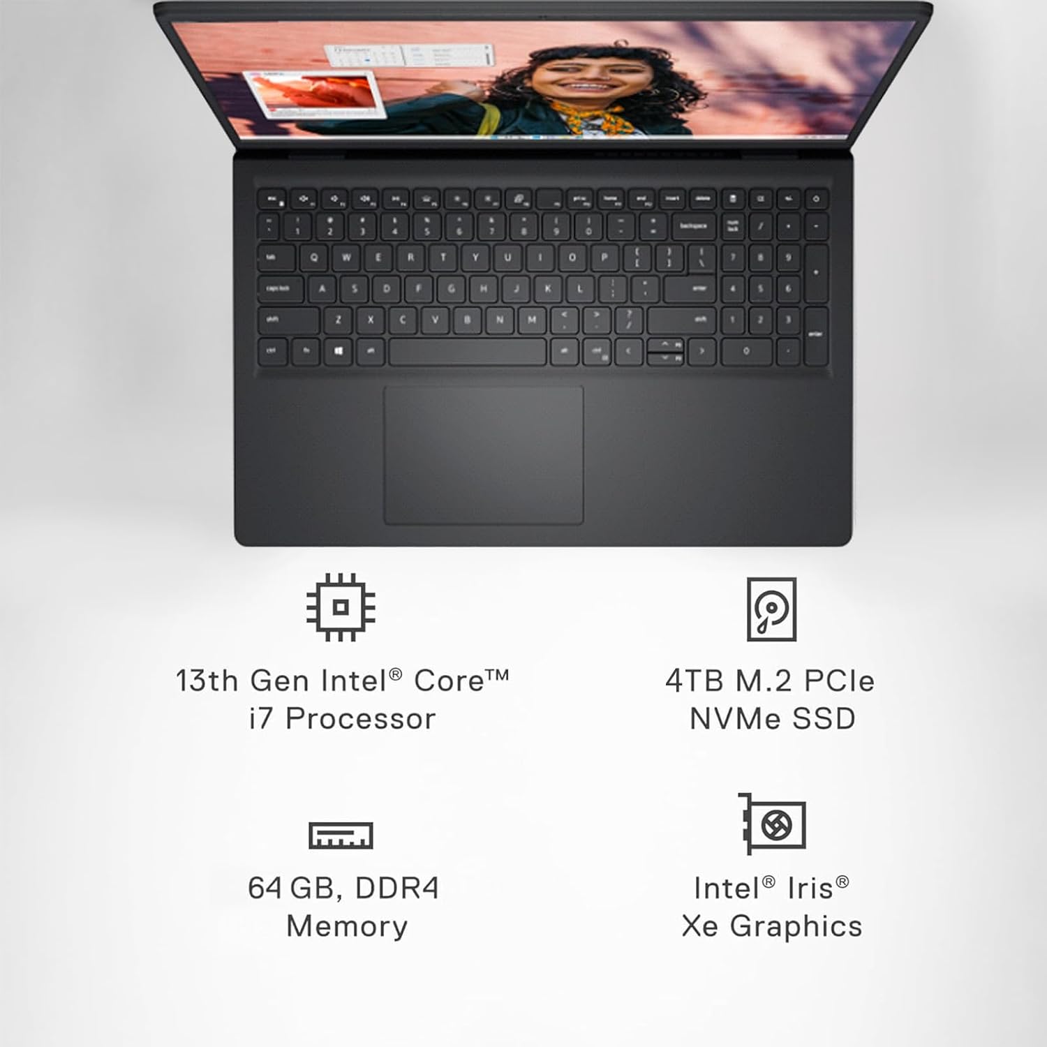 Dell Inspiron 15 3530 Touchscreen Laptop, Microsoft Office 2024 Lifetime, 15.6" Anti Glare FHD Display, Intel 13th Gen i7-1355U, 64 GB RAM, 4 TB SSD, Wi-Fi 6, FHD Webcam, Windows 11 Pro