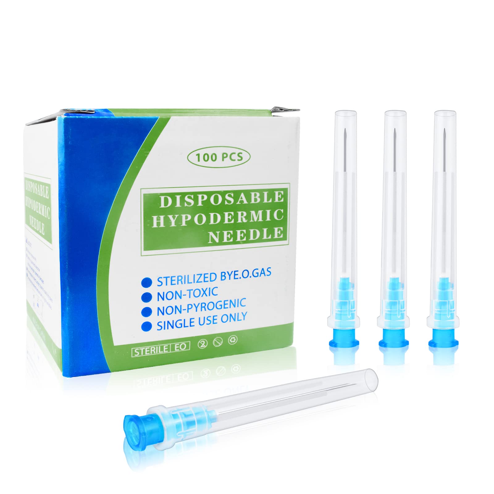 100 Pack 23ga 1IN Lab Accessories,Individually Sealed Supplies