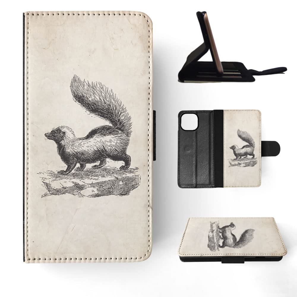 Skunk FLIP Wallet Phone CASE Cover for Apple iPhone 14