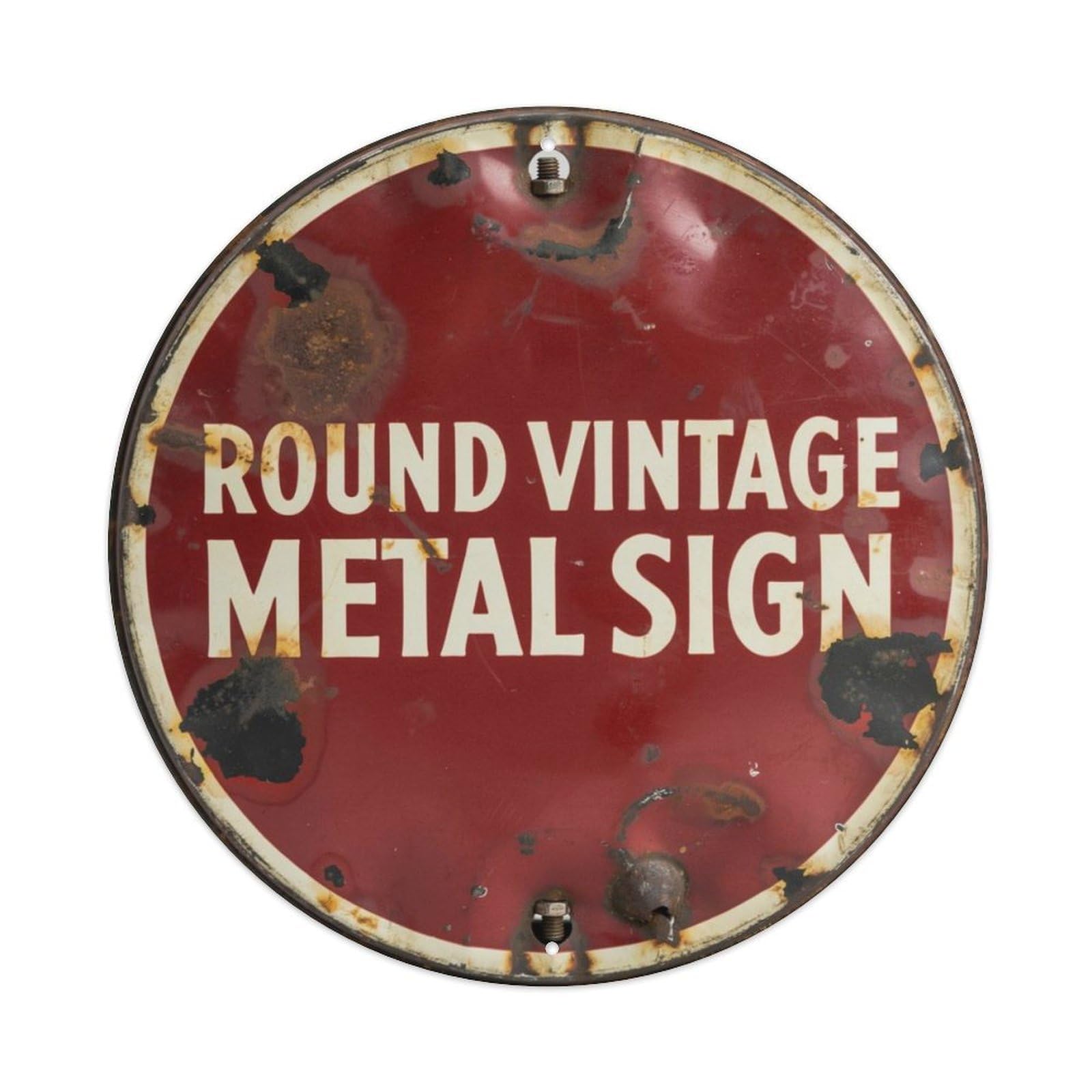 Round Vintage Metal Sign Metal Tin Sign Plaque