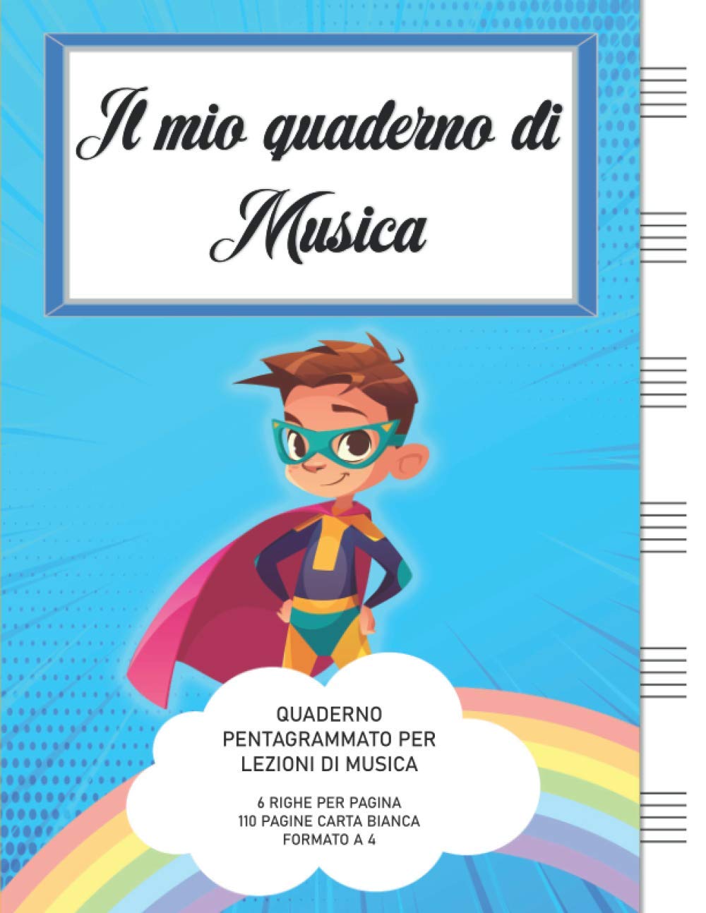 Quaderno Di Musica Pentagrammato Per Bambini | Con Disegni Di Cani - Per Imparare La Musica Divertendosi - Foto 10