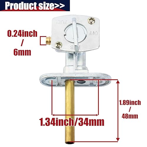 Miniatura 2 de Interruptor de válvula de depósito de gasolina compatible con Polaris Predator 500 Trail Blazer 250 Big Boss 300 400L Magnum 425 Sportsman 300 400