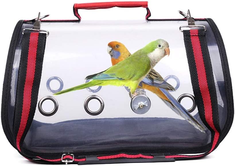 Bird Cage Movable Bird Nest Out of The Cage Portable Bird Bag Light Bird Carrier Small Sized Birds Travel Cage Pet Home Birdcages (Size : 45 * 23 * 26cm) image 5