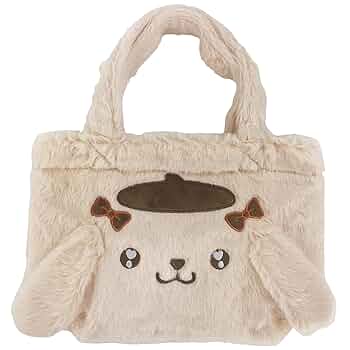 初期 未使用 ポムポムプリン ぬいぐるみ ショルダー バッグ 大人ファー 当時物 新品]ポムポムプリンぬいぐるみファーチェーンバッグ黄 アベイル