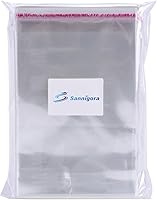 Vista 5 de Sannigora 200 bolsas pequeñas transparentes resellables de celofáncelofán de 3 x 5 pulgadas, bolsa de plástico OPP autosellante, ideal
