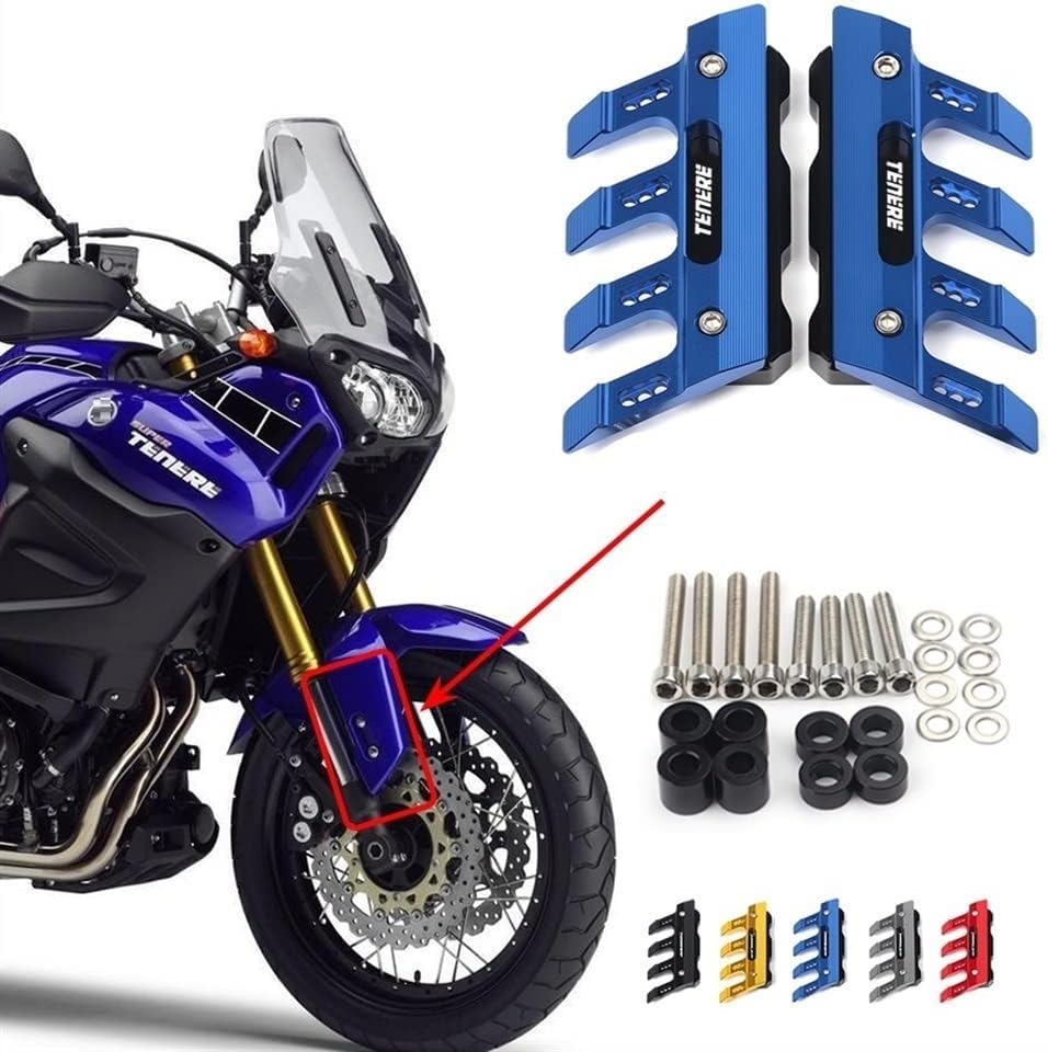 SCUUBE for Yamaha XT1200 XT1200Z/E Super TENERE Motorcycle Fall Side Guard Front Fork Protector Front Fender Protection Block Side Guard CNC Aluminum Motorcycle Accessories (Color : G)