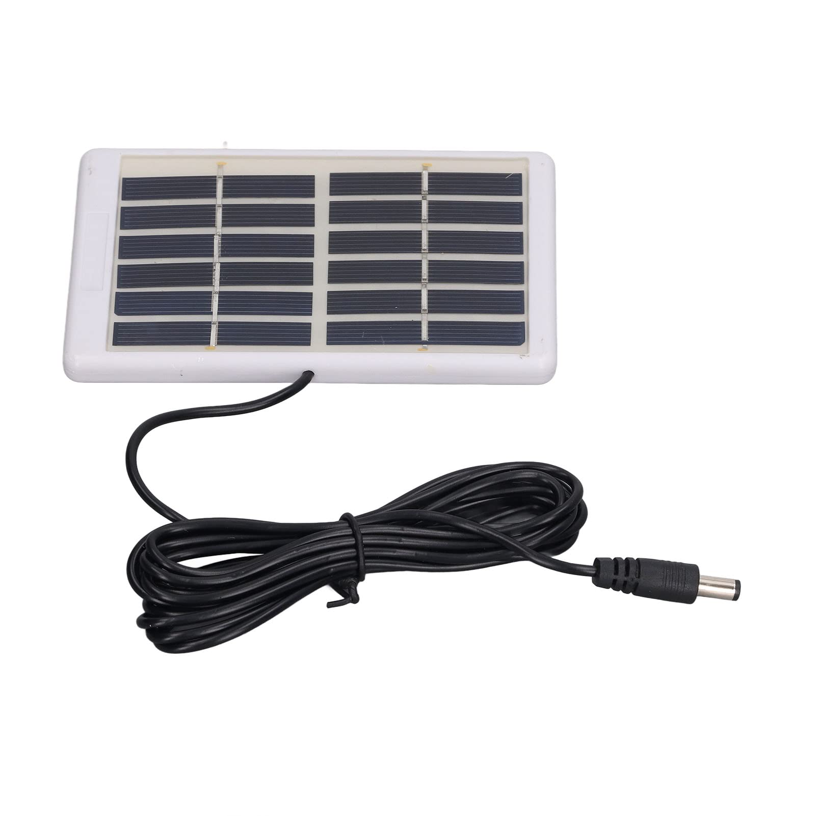 Panel Solar, Micropaneles Solares Células Fotovoltaicas, 1,2 W 6 V 9 V Cristales de Polisilicio con Interfaz CC para Teléfono de Luz Solar DIY
