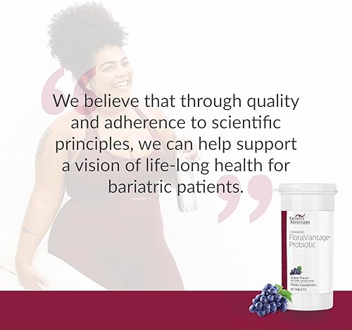Miniatura 7 de Bariatric Advantage Probiótico masticable FloraVantage - 10 mil millones de UFC - Suplemento probiótico - Apoya la salud intestinal y el sistema