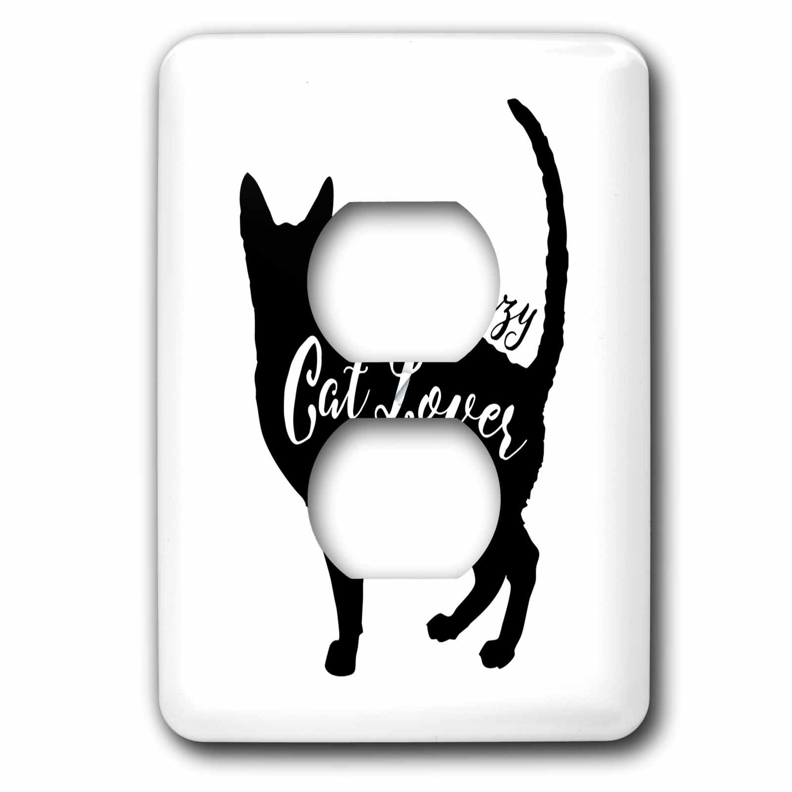 Couvercle de prise motif chat 3dRose lsp_262066_6 pour embellir le salon des passionnes