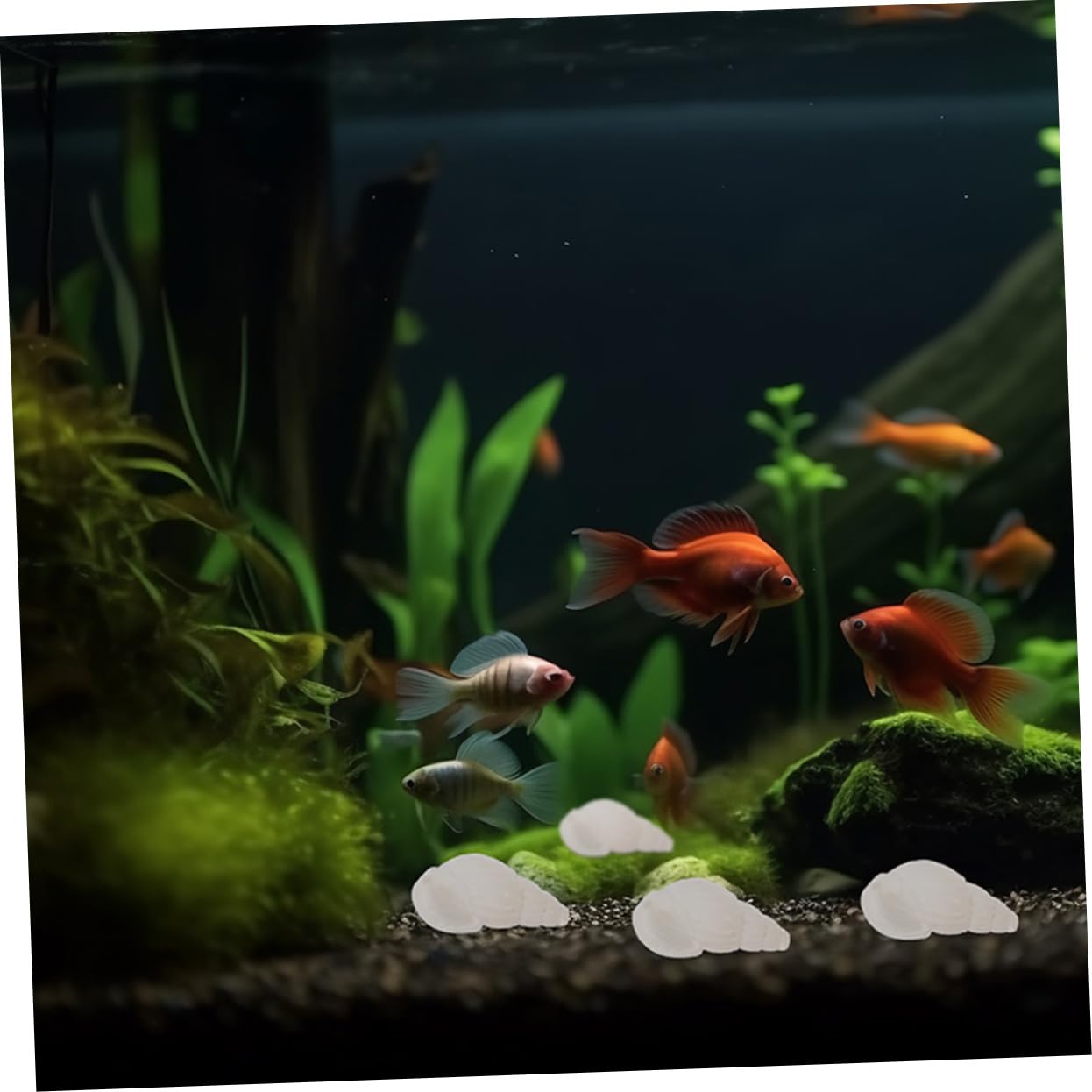 ULTECHNOVO 5 Set Decorazione A Conchiglia Conchiglie Mini Conchiglie Decorazioni per Acquari Piccoli Acquari A Forma di Conchiglia Decorazioni per Acquari A Forma di 400 Pezzi * 5