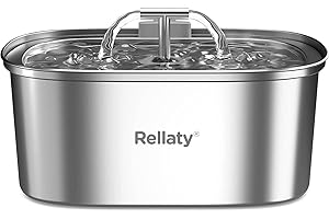 Stylish 3.2L/108oz Pet Fountain Water Dispenser for Cats and Small Dogs