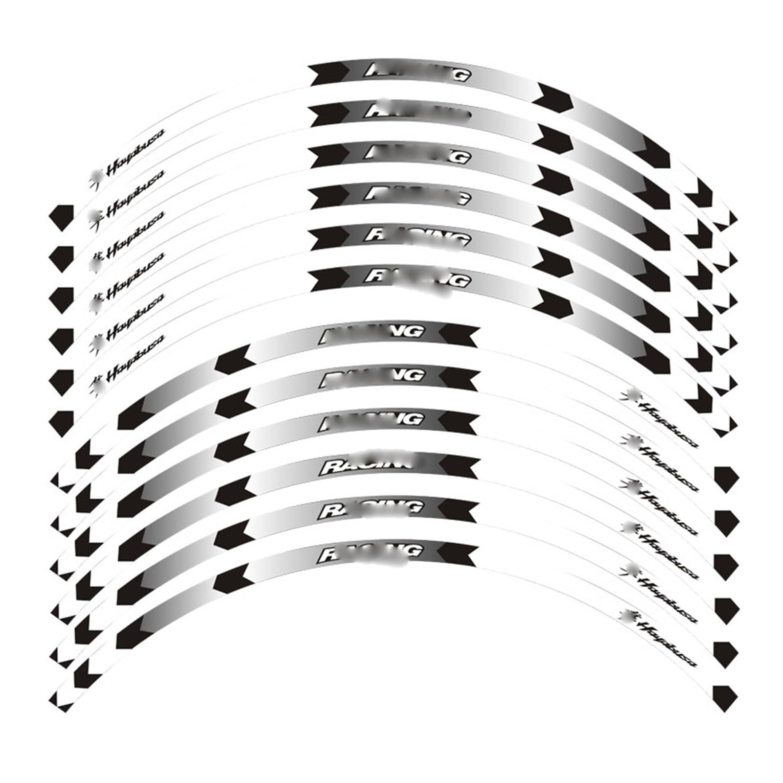 for S&uzuki for Hayabusa Motorcycle Sticker Wheel Rim Decal Wheel Stickers(3)
