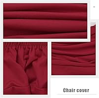 Vista 8 de DECHOUS 1 juego de fundas elásticas y lavables para silla de computadora, fundas protectoras para silla de oficina, protector para silla giratoria