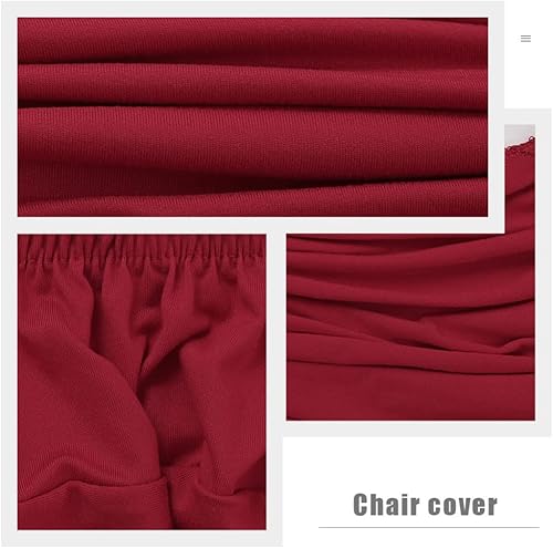 Miniatura 8 de DECHOUS 1 juego de fundas elásticas y lavables para silla de computadora, fundas protectoras para silla de oficina, protector para silla giratoria