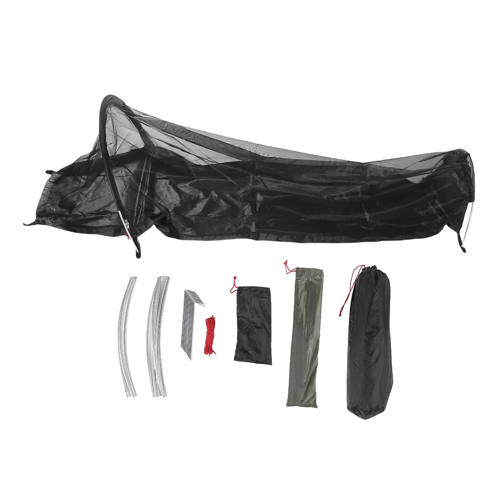 RiToEasysports Zanzariera, Riparo Pieghevole in Rete da Campeggio per Atleti All'aperto, Campeggio, Spiaggia (BLACK)