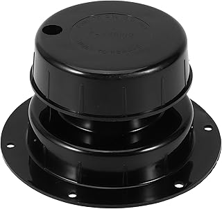 Tapa de Ventilación para Tubería de Plomería de Rv Plástico Resistente Accesorio para Caravanas y Campers para Ventilación de Alcantarillado Techo Color Negro Diseño Duradero y