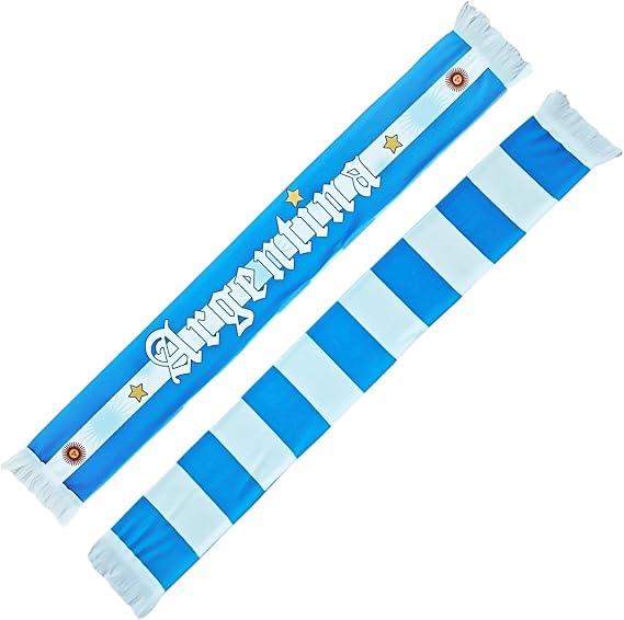 Soccer Fans Scarves National Football Supporter Scarf Double Side Knit Scarf Sports Fan Cheering Gift