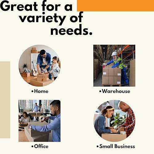 Miniatura 5 de Cinta de embalaje transparente de cartón rollo de cinta adhesiva de fusión en caliente resistente 3 pulgadas x 1000 yardas 195 milímetro de espesor