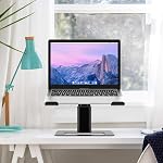 Besign LSX3 Support pour ordinateur portable en aluminium, support de carnet ergonomique réglable, support d'ordinateur Riser compatible avec Air, Pro, Dell, HP, Lenovo Plus 10-15.6" Ordinateurs portables (noir)