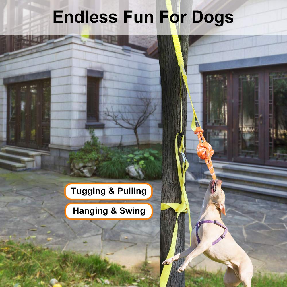 XiaZ Retractable Interactive Dog Toy, Rope Tug of War Toys for Small or