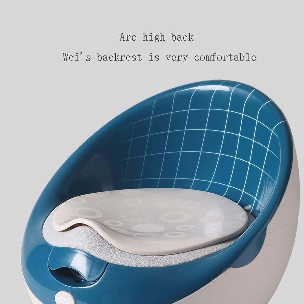 Sistema vasino Facile da Pulire e Facile da Usare Seduta di Allenamento Potty, aggiornare i Servizi igienici per Bambini Baby, Green (Color : Blue)
