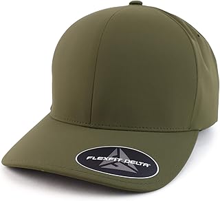 Trendy Apparel Shop Sweat Free Stain Block Fitted Baseball Cap - Olive - 2XL