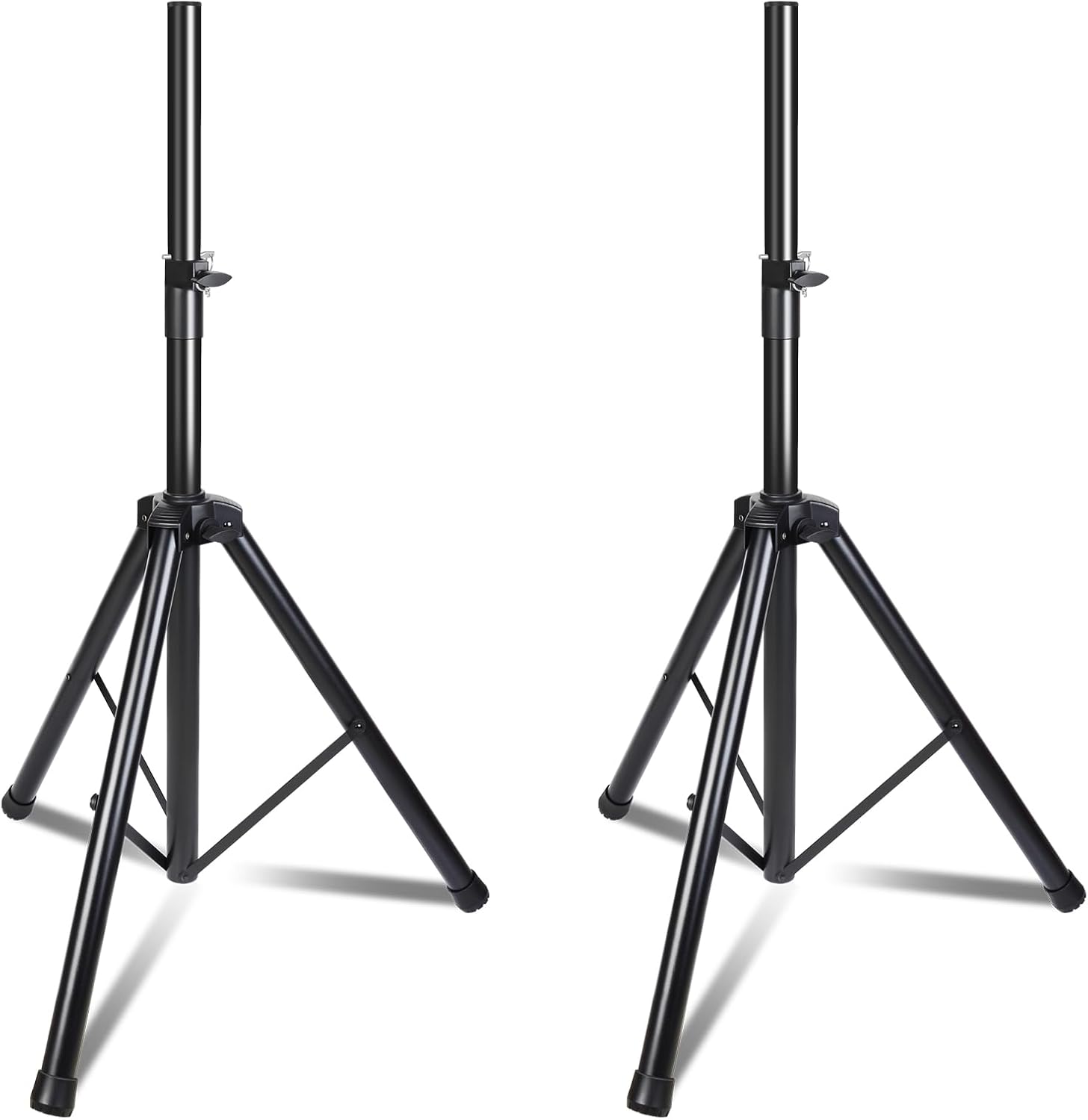 Speaker Stands Pair, Universal Speaker Tripod Stand Adjustable Height from 35 to 60 Inch Heavy Duty with 35 MM Compatible Insert for Stage SP-502-2