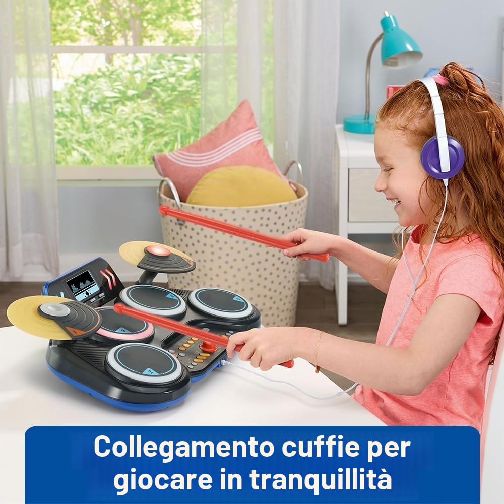 VTech. Batteria elettronica enfant, 90-572695, Nero, Standard