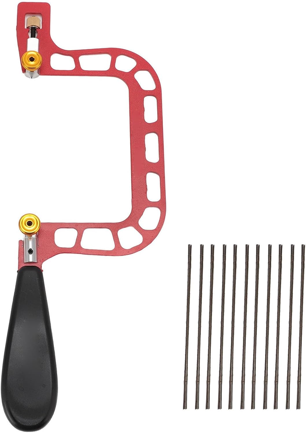 Professional Jewelry Saw Kit, Curved Jewelers Saw Frame Set, Jewelers Making Tools, with 144 Jewelry Saws Blades for Metal Wood Plastic