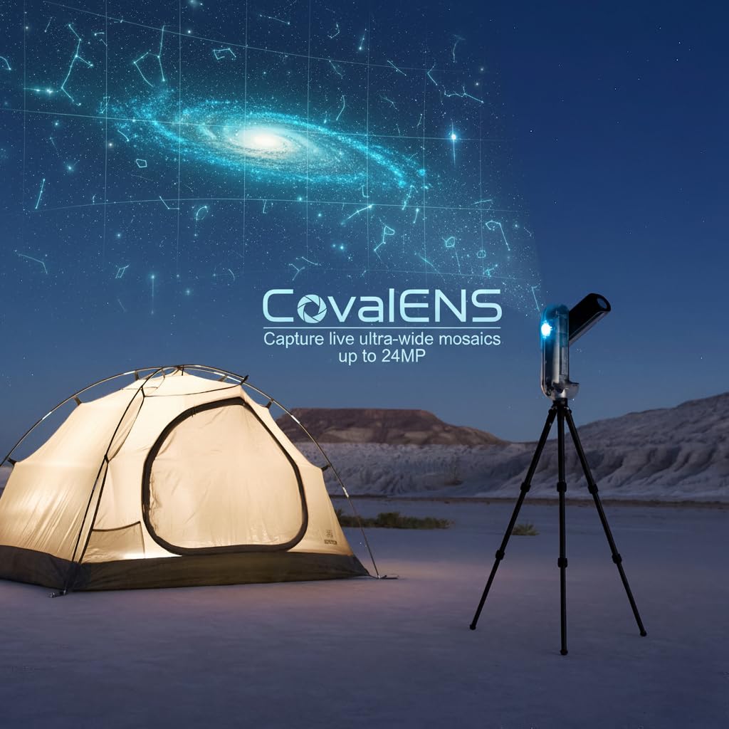 Vaonis Vespera II X Edition Smart Teleskop | AI Automatisierter Deep Sky Refraktor, Apochromatische Optik, CovalENS Mosaikbildgebung, integrierter Tauheizer