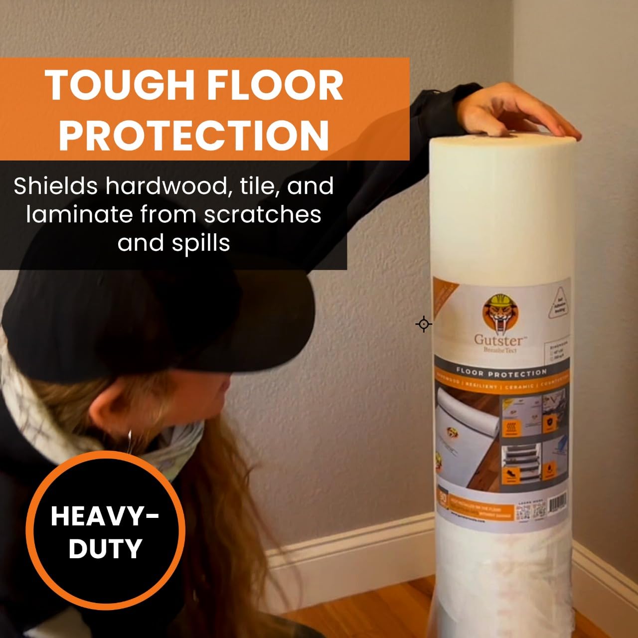 BreatheTect - Protector de película para suelo y superficie 40X84
