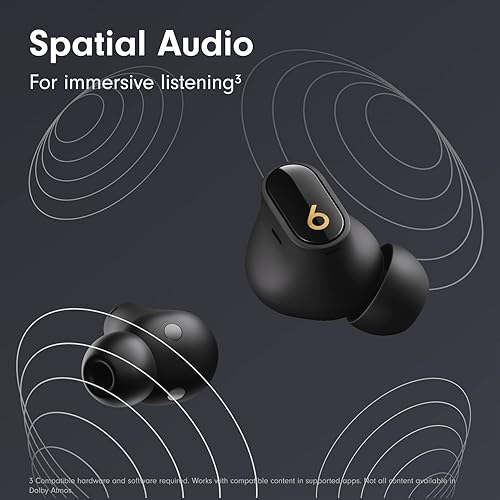 Miniatura 7 de Beats Studio Buds + Auriculares inalámbricos con cancelación de ruido True Wireless - Negro/Oro (Renovado Premium)