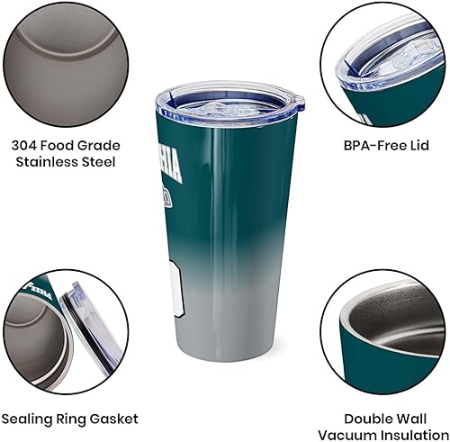 Miniatura 26 de OAOANS Taza de café de acero inoxidable personalizada con tapa sellada, regalo de ventilador aislado mantiene las bebidas frías y calientes. Diseño