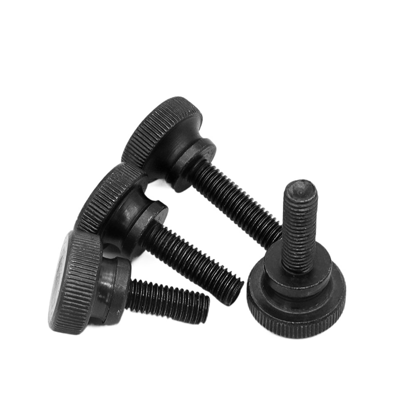 IOFIT Rändelschraube M4, Schwarze Oberfläche (Color : Black Surface, Größe : M4x35-60 Pieces)