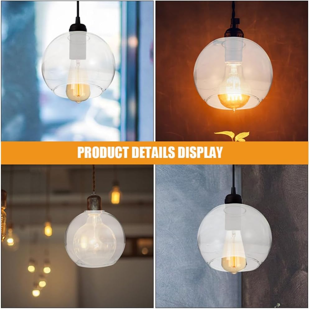Ceiling Light Glass Lampshade Replacement Globe Lampshade Double Hole Glass Chandelier